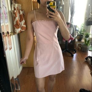 LA Hearts Pink Gingham Miniskirt